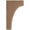 Ekena Millwork 5 1/4"W x 6"D x 10"H Clarksville Wood Vintage Decor Bracket, Weathered Brown BKTWD05X06X10CVBR - alternate 3
